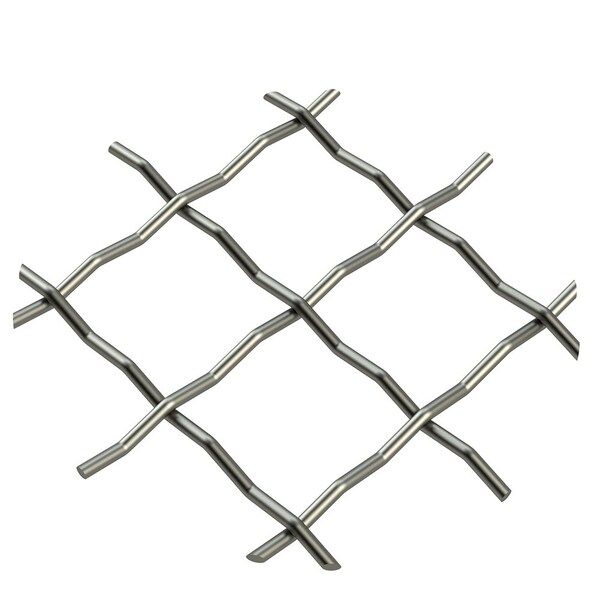 Designs Of Distinction .75" Pressed Single Diamond Decorative Grille - Antique Pewter, 36" W x 48" L Sheet 013648315CAP1 - main